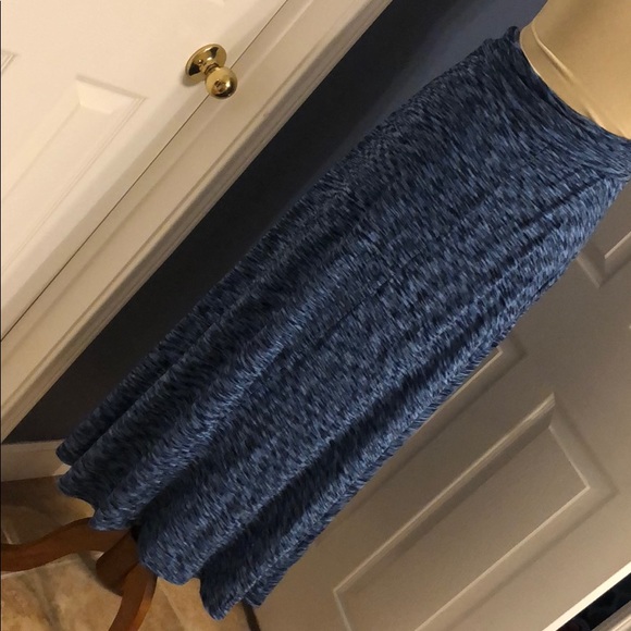 Navy and blue toned maxi skirt - Picture 2 of 3